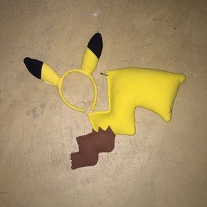 Halloween Pikachu Ears and Tail